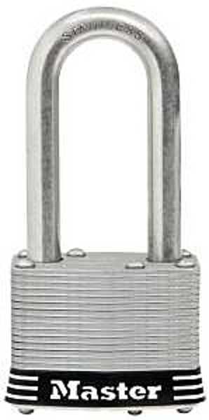 Master Lock 1SSKADLFHC Laminated Stainless Steel Padlock 5/16 In with 1-1/2 In Shackle Stainless Steel