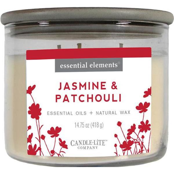 Candle-Lite Company 4574020 Candle Jar 14.75 Oz Jasmine and Patchouli