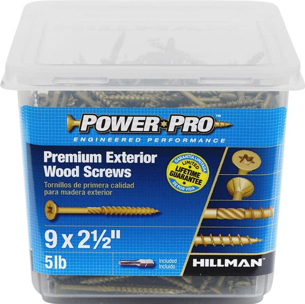 Hillman Group 48610 Power Pro Exterior Screw 9 In 5 Lb All Purpose