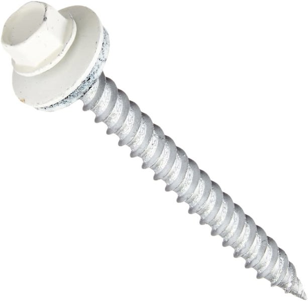 Hillman Group 47884 Sheeter 10 X 2 5 Lb White Painted Head Self Piercing