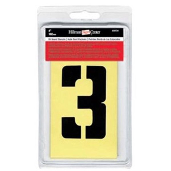 Hillman Group 839726 Stencil Set 4 In Letter and Number Packaged Stencil Set - Combo