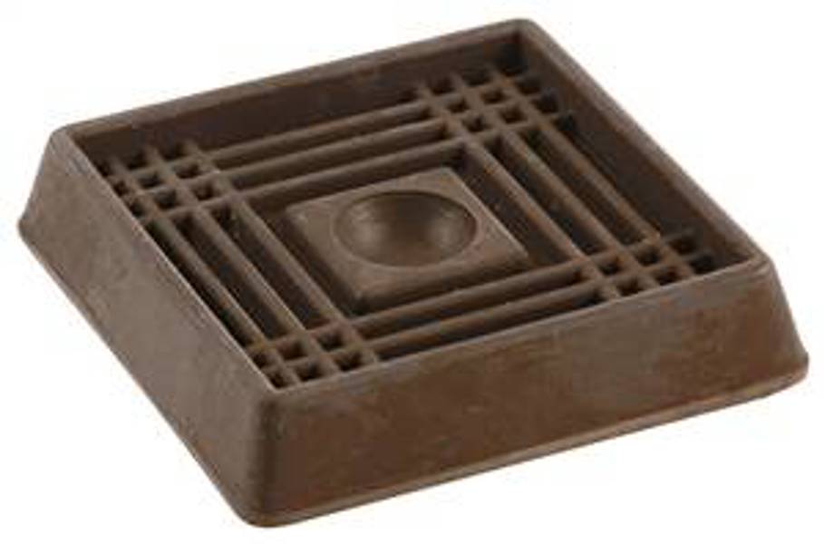 Shepherd Hardware 9078 Square Caster Cup 3 In Brown