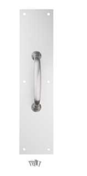 National Hardware N270-404 Pull Plate 3.5 In W 15 In H Satin Aluminum