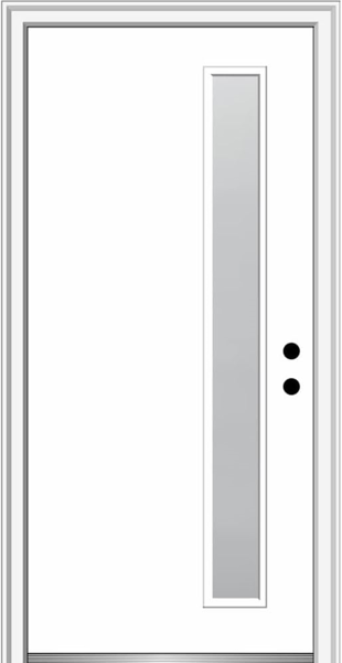 JELD-WEN 1LBLCFGIMP3068 1-Lite Blanca Fiberglass Door 3/0 X 6/8 Low-E IG White