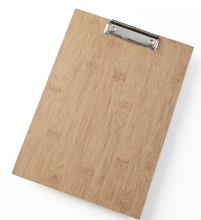 BB12 Menu Holder Bamboo Clipboard 9 In X 12.5 In