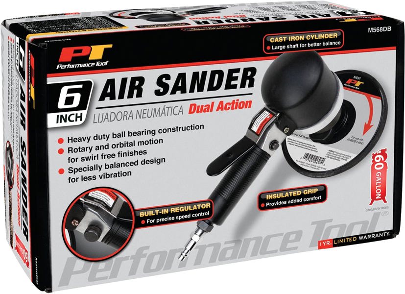 Performance Tools M568DB Dual Action Sander 6 In
