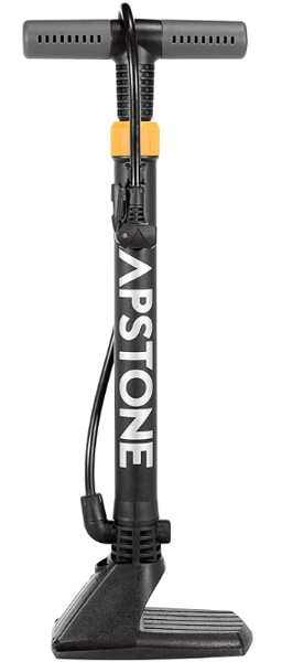 Kent International Inc. 67316 Floor Pump Black 120 PSI Max Pressure Presta Schrader Valve