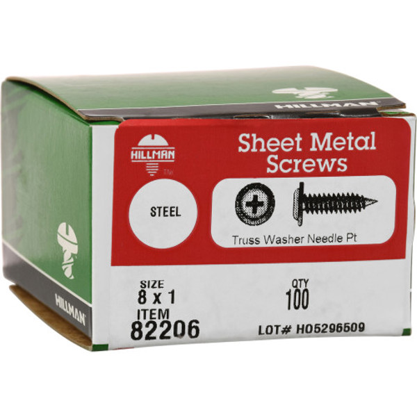 Hillman Group 82206 Modified Truss Screws 8X1 100 Piece Pack