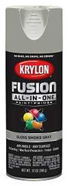 KRYLON K02723007 Paint Spray Gray Smoke Fusion All In One Gloss