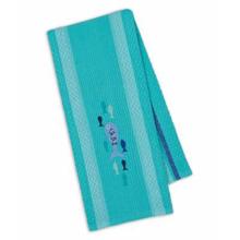 90869 Lagoon Fish Embroidered Dish Towel