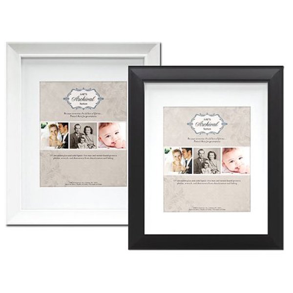 MCS FRAMES 47616 Archival Frame White Mat Opening White