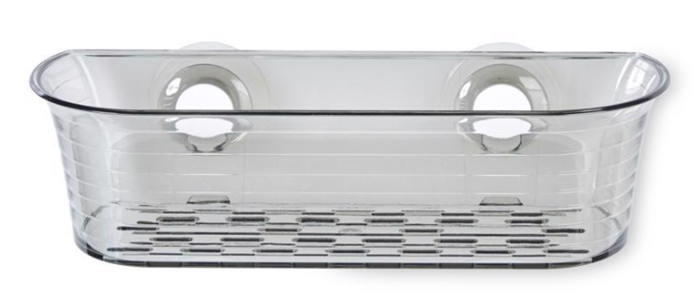 Better Living Products 13871 Large Shower Basket - Durable Plastic Construction - Ideal for Storing Shampoo, Soap, and Other Bath Essentials - Easy to Install with Included Hardware