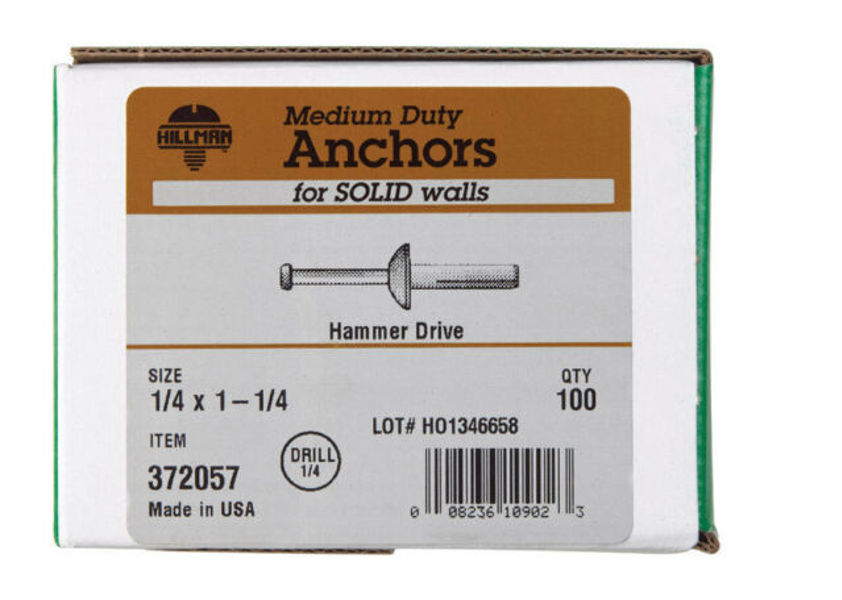 Hillman Group 372057 Hammer Drive Anchor 1/4X1-1/4