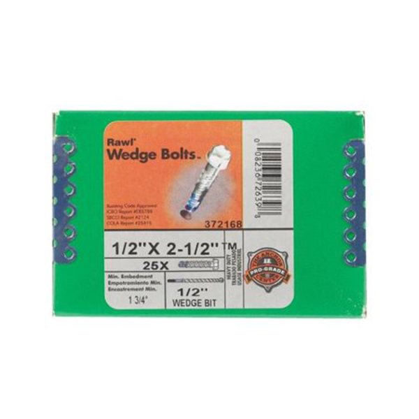 Hillman Group 372168 Wedge Bolt 1/2 In x 2-1/2 In