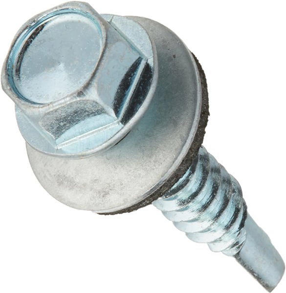 Hillman Group 561053 Self Drilling Screw 1/4-14 X 1 In Neoprene Washer