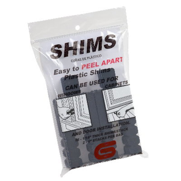 Glazelock Shims Inc. GL17-2P Peel Away Shims 32 Pack 4-5/8 In
