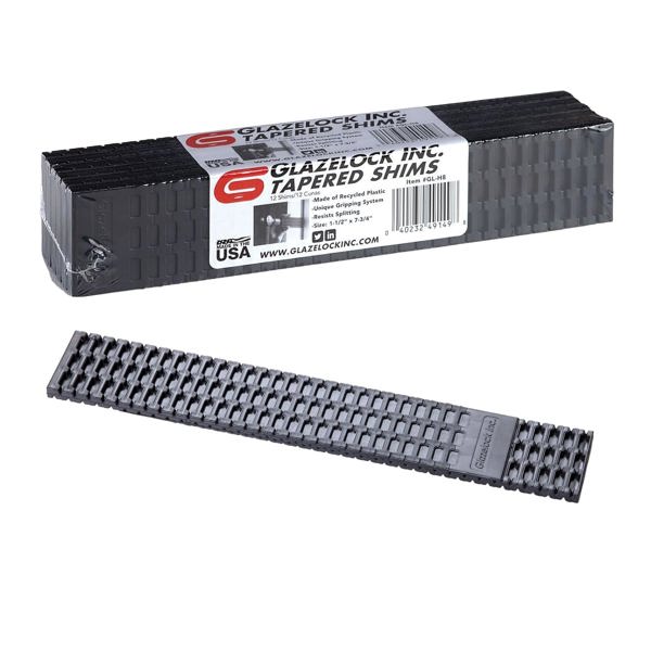 Glazelock Shims Inc. GL-H8 Tapered Shim 1-1/2 In x 7-3/4 In 24 Count 288 Shims per Box
