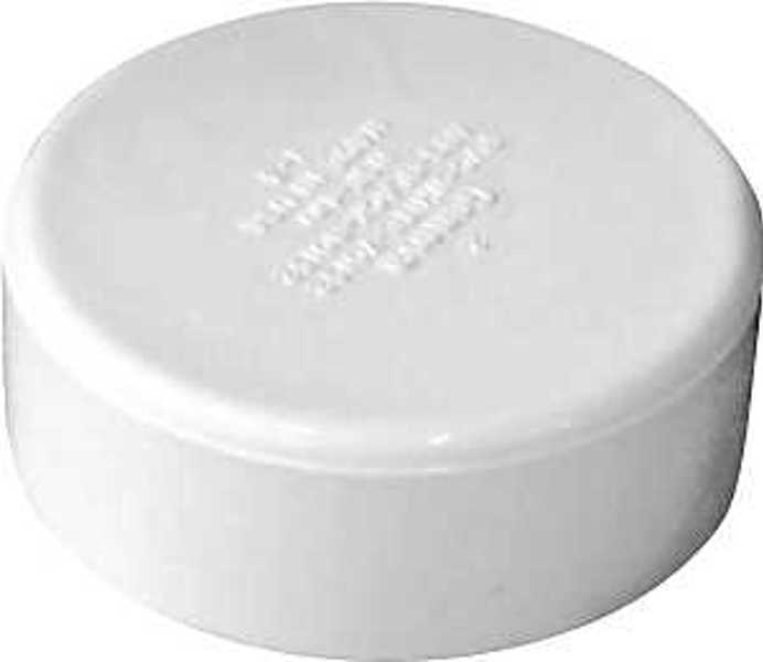 Charlotte 193082 Pipe Cap 2 In Hub PVC White