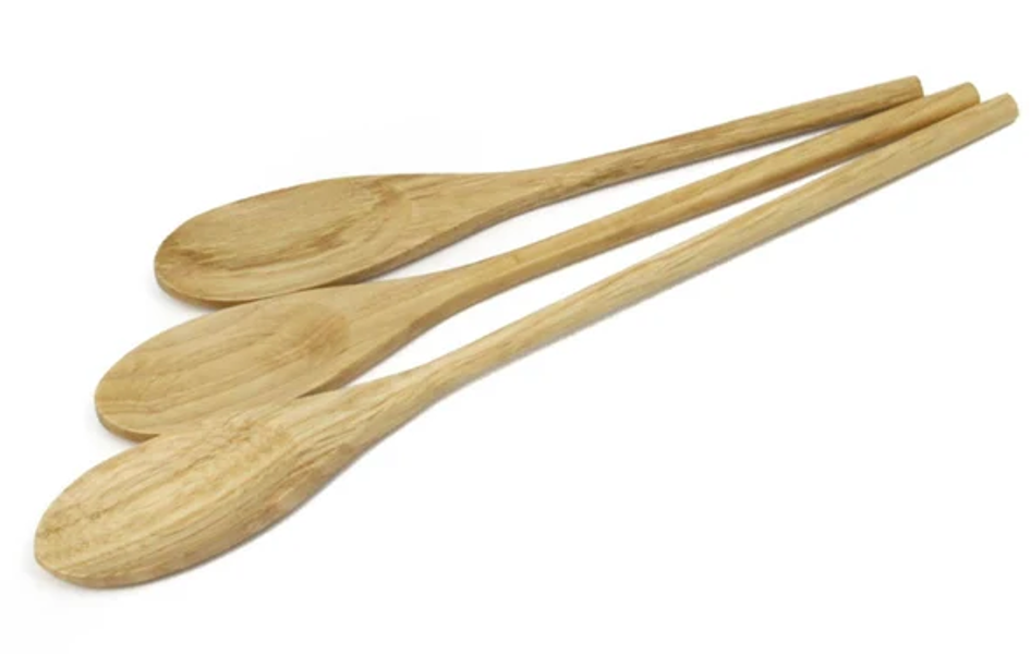 Chef Craft 20984 Wooden Spoon Set 3 Piece 10 Inch 12 Inch 14 Inch Beechwood Solid