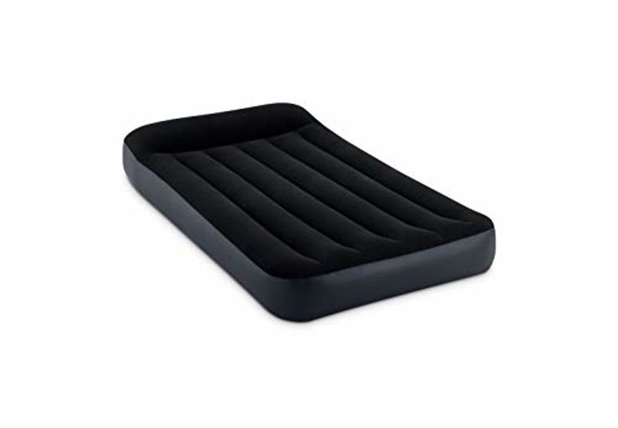 Intex Recreation Corp 64145ED Twin Pillow Rest Air Bed with Pump Included Fiber Tech