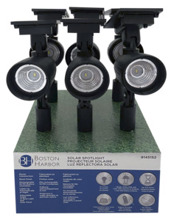 9145152 Solar Spotlight Black Plastic