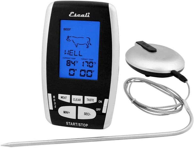 Escali DHRW2 Wireless Thermometer and Timer Accurate Temperature Measurement Easy to Read Display Durable Design