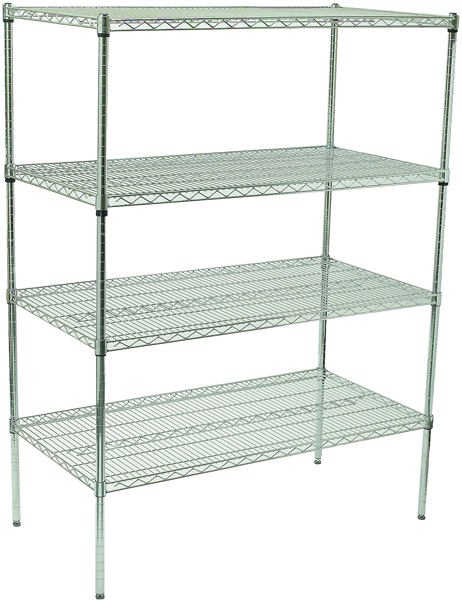 Winco VCS-1836 4-Tier Wire Shelving 18 In X 36 In X 72 In Chrome