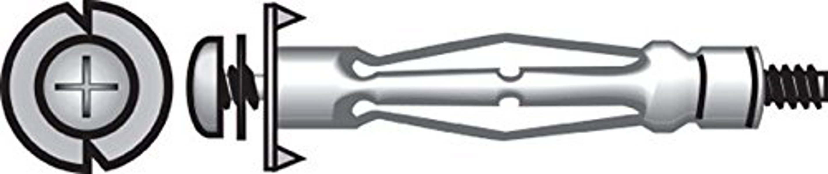 Hillman Group 370021 Hollow Wall Anchor 1/4