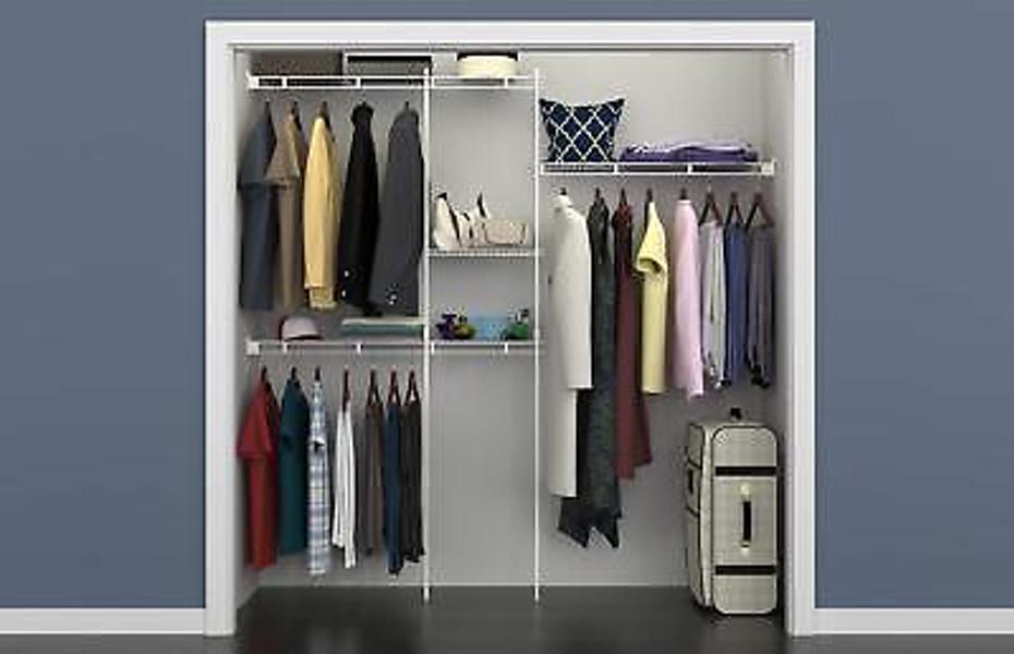 ClosetMaid 162800 Closet Organizer Kit 5-8 Ft White