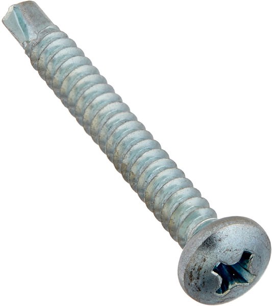 Hillman Group 560280 Drill Screws 8-18X1-1/2 Hex Washer Pan Flat Head Phillips