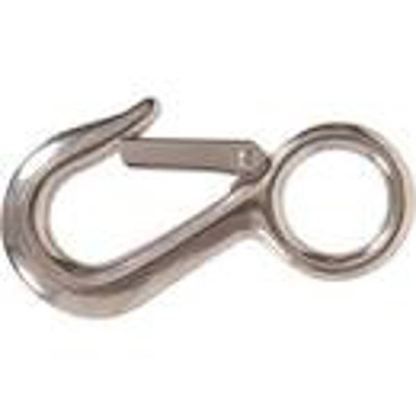 Hillman Group 852473 Snap Hook 1-1/8 X 4-1 Stainless Steel Round Fixed Eye