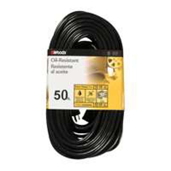 Coleman Cable Inc 2457 50 Ft 12/3 Oil Resistant Extension Cord