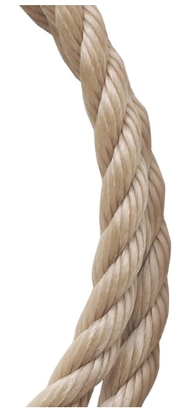 Baron MFG 52305 Rope 3/8 In x 50 Ft Polypropylene 244 Lb Working Load Tan