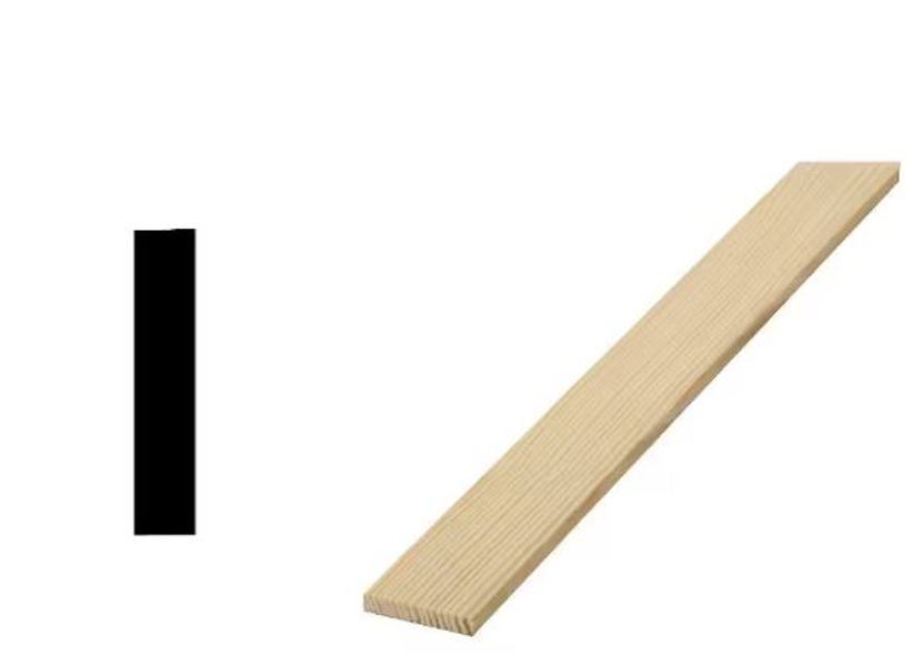 CSI WM 266P Lattice Molding 1/4 In x 1-1/2 In Sold Per Foot