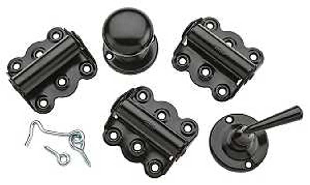 National Hardware N100-014 Screen Door Kit V1771 Series Steel Surface Mount Black