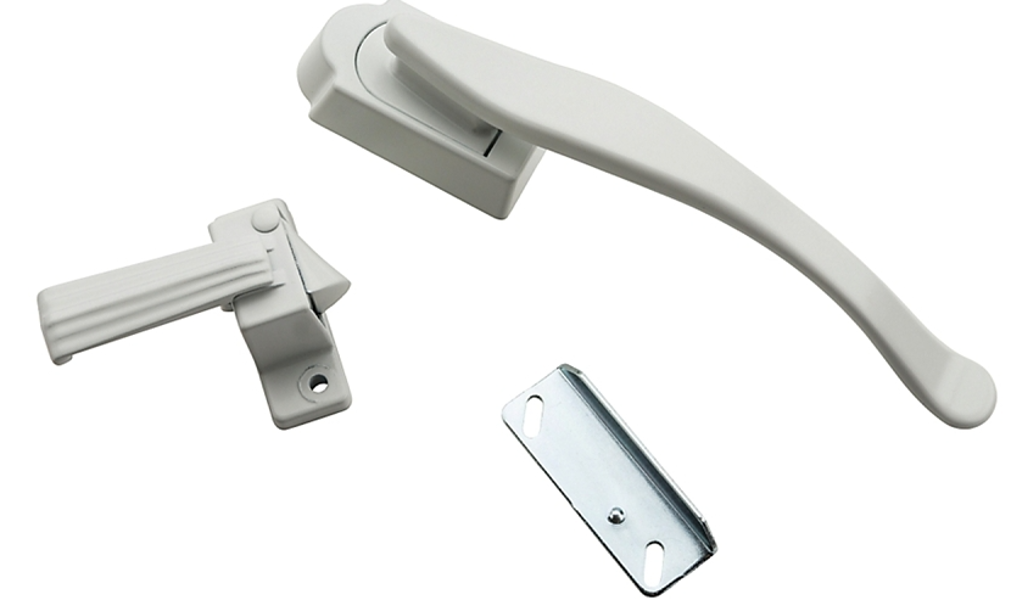 National Hardware N100-035 Latch Lift Lever 3/4 to 1-1/4 In Thick Door White Zinc