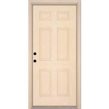 2/8 X 6/8 6-PANEL FIBERGLASS DOOR