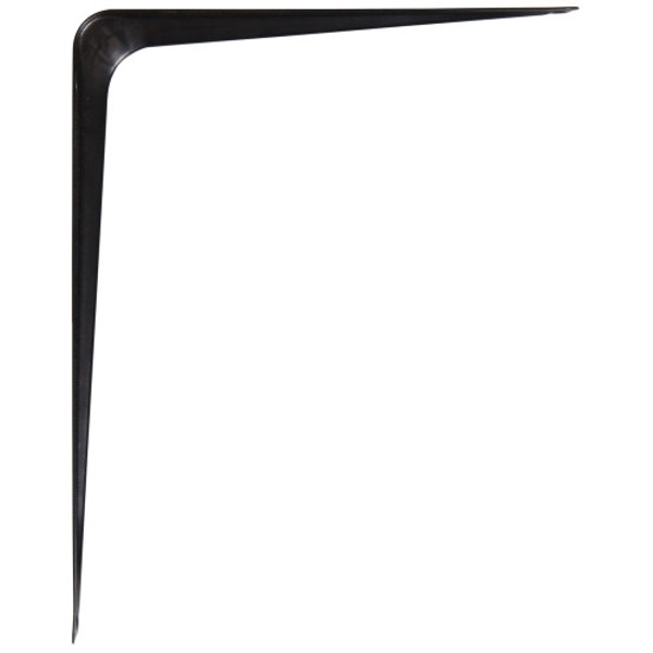 Hillman Group 853027 Black Shelf Bracket 8x10 In Install with #7 Screws