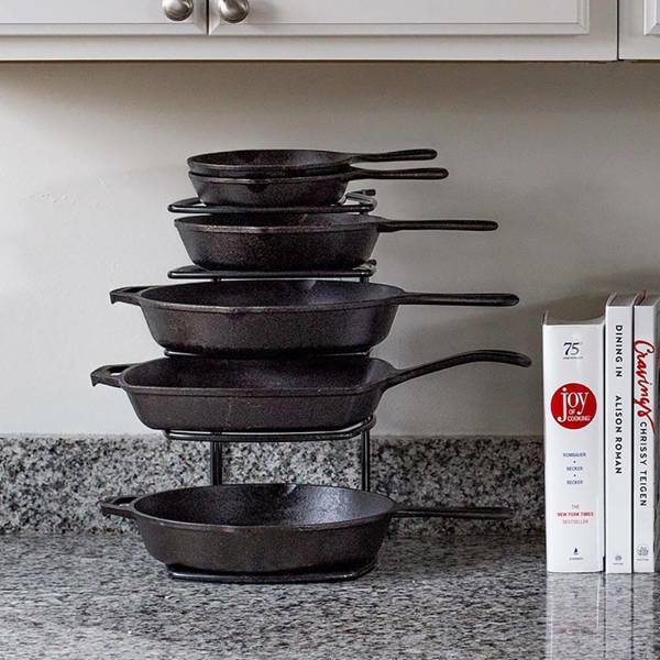 Lodge MFG CO AW5S 5 Tier Cookware Organizer 11 In L X 8 In W X 14 In H Space Saver