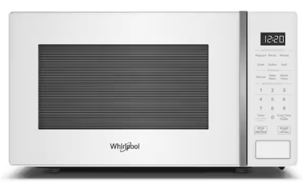 Whirlpool WMCS3018RW Countertop Microwave 0.7 Cu Ft Capacity White