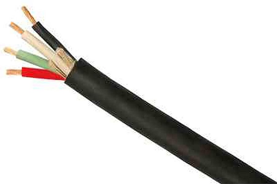 Coleman Cable Inc COLE 234870408-FT Black Rubber Cable 14/4 250 Ft Roll