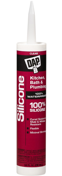 DAP INC 08648S Clear Sealant 10.1 Oz Paste Squeeze Tube Kitchen and Bath