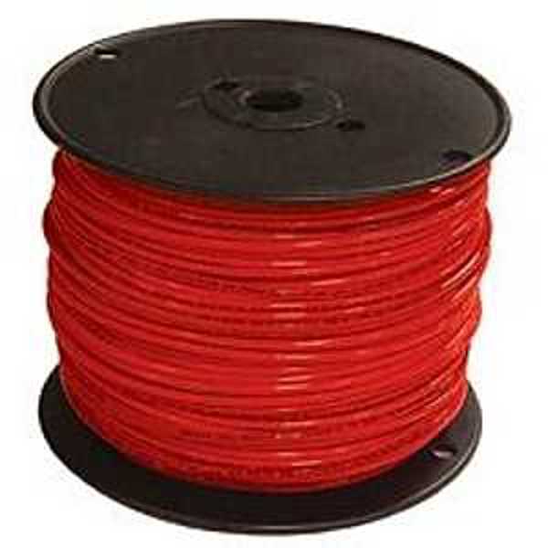 Southwire Company EW1219RED-FT Building Wire 500 Ft 12 AWG 1 Conductor Copper Nylon Sheath 600V Red
