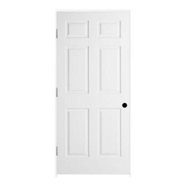 Masonite 6PCOLPH2068RH Prehung Right Hand Door 2/0 X 6/8 6-Panel Colonist