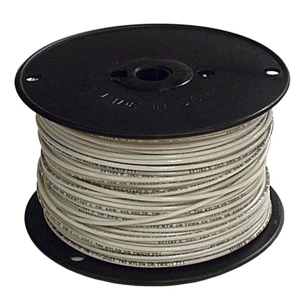 Southwire Company EW419WHT-FT White #4 THHN Electrical Wire 600V 19 Strand Sold By Foot Only