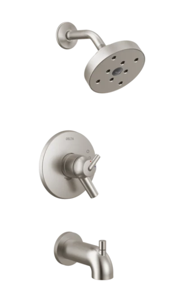 Delta Faucet T17459-SS Tub and Shower Faucet H2O Kinetic Stainless Steel