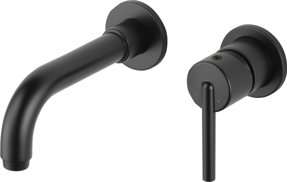Delta Faucet T3559LF-BLWL Single Handle Wall Mount Lavatory Faucet Matte Black