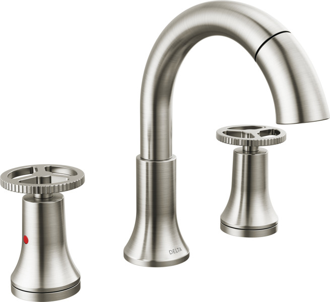 Delta Faucet 3558-SSPD-DST Two Handle Widespread Pull Down Lavatory Faucet Stainless Steel
