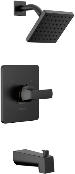 Delta Faucet T14437-BL Tub and Shower Trim Velum Monitor 14 Series Matte Black