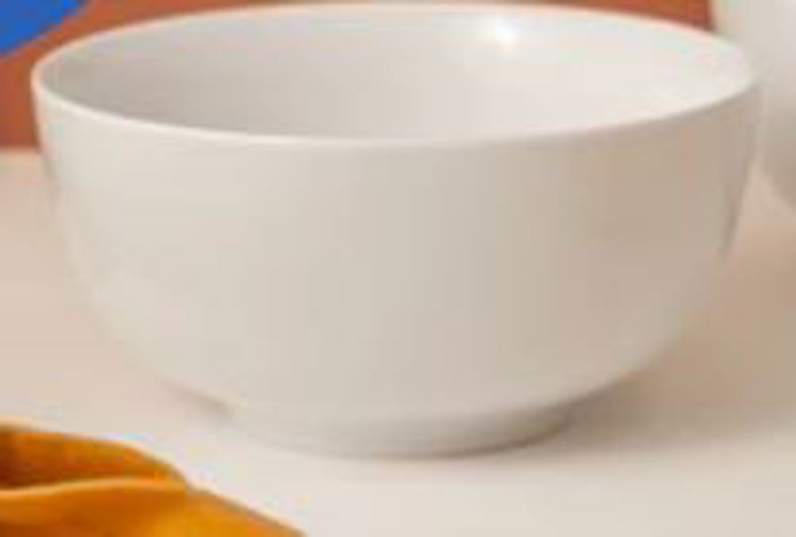 Mikasa MKCHBOWLPK4 Individual Cereal Bowl White Chalk Porcelain
